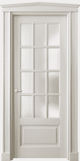 Дверь межкомнатная 6313 БОС САТ. Цвет Бук облачный серый. Материал Массив бука эмаль. Коллекция Toscana Grigliato. Картинка.