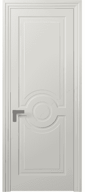 Дверь межкомнатная 8361 МСР. Цвет Матовый серый. Материал Гладкая эмаль. Коллекция Rocca. Картинка.