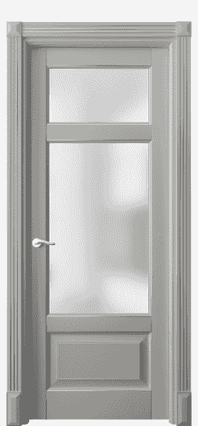 Дверь межкомнатная 0720 БНСРС САТ. Цвет Бук нейтральный серый серебро. Материал  Массив бука эмаль с патиной. Коллекция Lignum. Картинка.