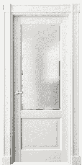 Дверь межкомнатная 6322 БС САТ-Ф. Цвет Бук серый. Материал Массив бука эмаль. Коллекция Toscana Elegante. Картинка.