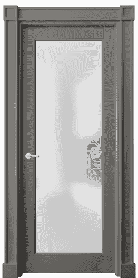 Дверь межкомнатная 6300 БКЛС САТ. Цвет Бук классический серый. Материал Массив бука эмаль. Коллекция Toscana Elegante. Картинка.