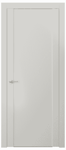 Дверь межкомнатная 4111 БШ. Цвет Белый шёлк. Материал Ciplex ламинатин. Коллекция Quadro. Картинка.