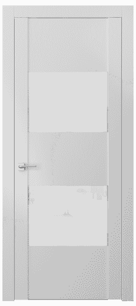 Дверь межкомнатная 4115 МБЛ БЛ. Цвет Матовый белоснежный. Материал Гладкая эмаль. Коллекция Quadro. Картинка.