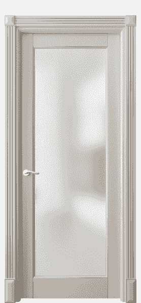 Дверь межкомнатная 0700 БСБЖС САТ. Цвет Бук светло-бежевый серебряный антик. Материал  Массив бука эмаль с патиной. Коллекция Lignum. Картинка.