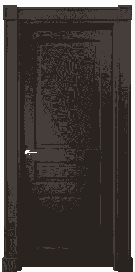 Дверь межкомнатная 6345 БАН. Цвет Бук антрацит. Материал Массив бука эмаль. Коллекция Toscana Rombo. Картинка.