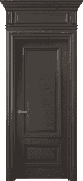 Дверь межкомнатная 7307 БАН . Цвет Бук антрацит. Материал Массив бука эмаль. Коллекция Antique. Картинка.