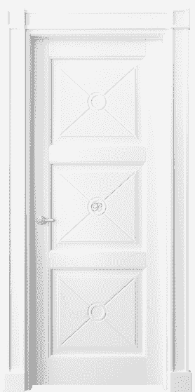 Дверь межкомнатная 6369 ББЛ . Цвет Бук белоснежный. Материал Массив бука эмаль. Коллекция Toscana Litera. Картинка.