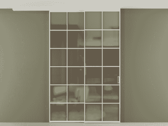 Дверь межкомнатная pv2_2_05 Бронза сатин матовое БЕЛ. Цвет Алюминий Белый. Материал Алюминий. Коллекция Перегородка вдоль стены на потолок телескопик синхро 2. Картинка.