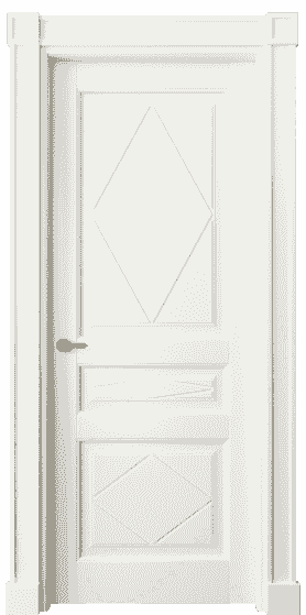 Дверь межкомнатная 6345 БЖМ. Цвет Бук жемчуг. Материал Массив бука эмаль. Коллекция Toscana Rombo. Картинка.