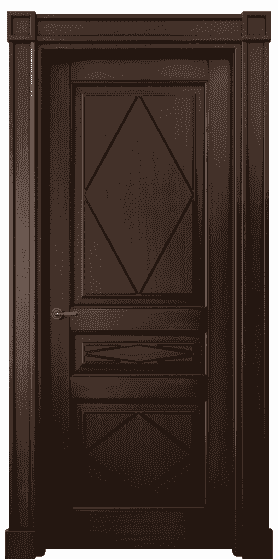 Дверь межкомнатная 6345 БТП . Цвет Бук тёмный с патиной. Материал Массив бука с патиной. Коллекция Toscana Rombo. Картинка.