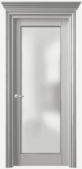 Дверь межкомнатная 6202 БСРС САТ. Цвет Бук серый с серебром. Материал  Массив бука эмаль с патиной. Коллекция Royal. Картинка.