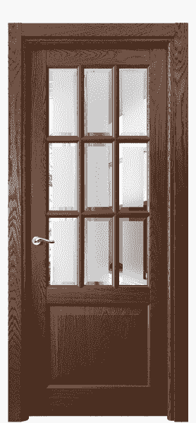Дверь межкомнатная 0748 ДКЧ.Б САТ-Ф. Цвет Дуб коньячный брашированный. Материал Массив дуба брашированный. Коллекция Lignum. Картинка.