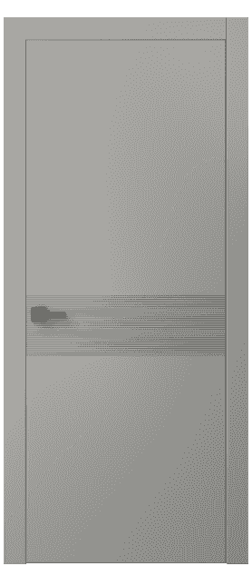 Дверь межкомнатная 8041 МНСР. Цвет Матовый нейтральный серый. Материал Гладкая эмаль. Коллекция Linea. Картинка.