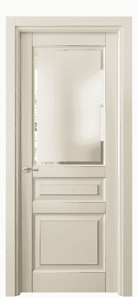 Дверь межкомнатная 0710 БМЦП САТ-Ф. Цвет Бук марципановый позолота. Материал  Массив бука эмаль с патиной. Коллекция Lignum. Картинка.