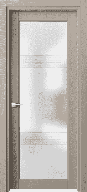 Дверь межкомнатная 6112 ДБСК САТ. Цвет Дуб бисквитный. Материал Массив дуба эмаль. Коллекция Ego. Картинка.