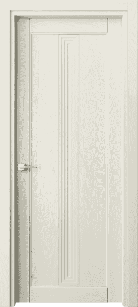 Дверь межкомнатная 6121 ДМБ . Цвет Дуб молочно-белый. Материал Массив дуба эмаль. Коллекция Ego. Картинка.