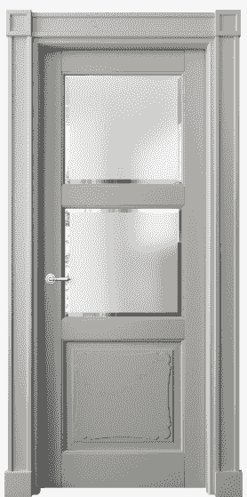 Дверь межкомнатная 6328 БНСР САТ-Ф. Цвет Бук нейтральный серый. Материал Массив бука эмаль. Коллекция Toscana Elegante. Картинка.