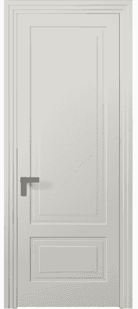 Дверь межкомнатная 8341 МСР. Цвет Матовый серый. Материал Гладкая эмаль. Коллекция Rocca. Картинка.