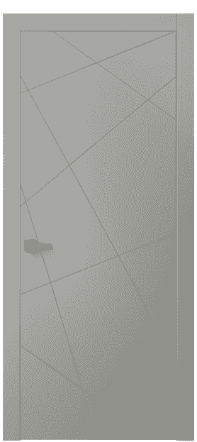 Дверь межкомнатная 8048 МНСР. Цвет Матовый нейтральный серый. Материал Гладкая эмаль. Коллекция Linea. Картинка.