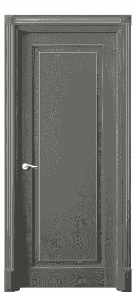 Дверь межкомнатная 0701 БКЛСС. Цвет Бук классический серый серебро. Материал  Массив бука эмаль с патиной. Коллекция Lignum. Картинка.