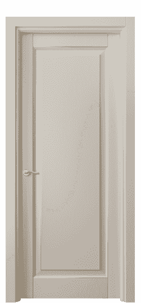 Дверь межкомнатная 0701 БСБЖП. Цвет Бук светло-бежевый с позолотой. Материал  Массив бука эмаль с патиной. Коллекция Lignum. Картинка.