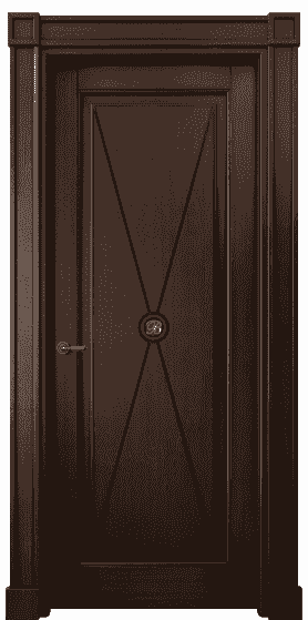 Дверь межкомнатная 6361 БТП . Цвет Бук тёмный с патиной. Материал Массив бука с патиной. Коллекция Toscana Litera. Картинка.