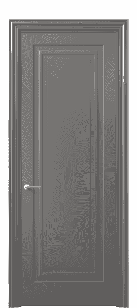 Дверь межкомнатная 8401 МКЛС . Цвет Матовый классический серый. Материал Гладкая эмаль. Коллекция Mascot. Картинка.