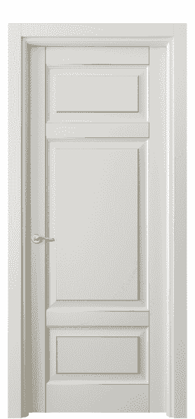 Дверь межкомнатная 0721 БСРП. Цвет Бук серый позолота. Материал  Массив бука эмаль с патиной. Коллекция Lignum. Картинка.
