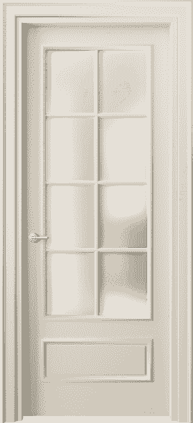Дверь межкомнатная 8112 ММЦ САТ. Цвет Матовый марципановый. Материал Гладкая эмаль. Коллекция Paris. Картинка.