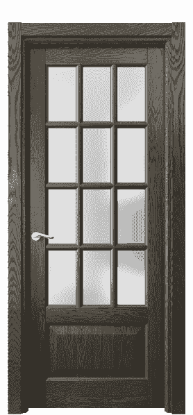 Дверь межкомнатная 0728 ДСЕ.Б САТ. Цвет Дуб серый брашированный. Материал Массив дуба брашированный. Коллекция Lignum. Картинка.