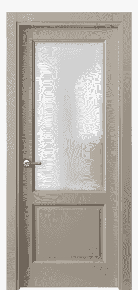 Дверь межкомнатная 1422 МБСК САТ. Цвет Матовый бисквитный. Материал Гладкая эмаль. Коллекция Galant. Картинка.