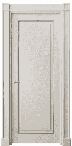 Дверь межкомнатная 6301 БОСС. Цвет Бук облачный серый с серебром. Материал  Массив бука эмаль с патиной. Коллекция Toscana Plano. Картинка.