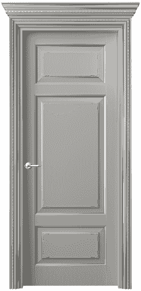 Дверь межкомнатная 6221 БНСРС. Цвет Бук нейтральный серый серебро. Материал  Массив бука эмаль с патиной. Коллекция Royal. Картинка.