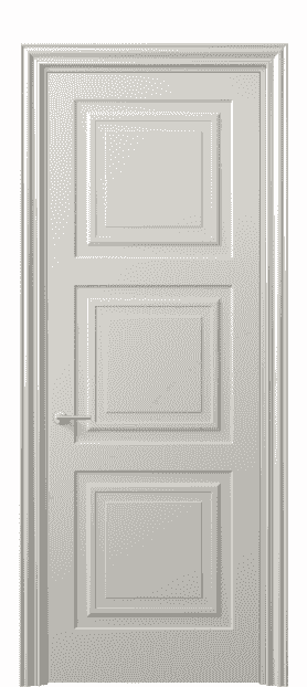 Дверь межкомнатная 8431 МОС . Цвет Матовый облачно-серый. Материал Гладкая эмаль. Коллекция Mascot. Картинка.