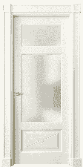 Дверь межкомнатная 6366 МБМ САТ. Цвет Бук молочно-белый. Материал Массив бука эмаль. Коллекция Toscana Litera. Картинка.