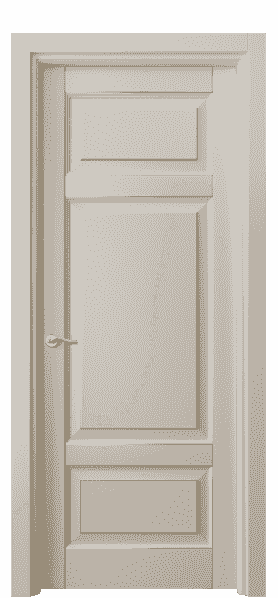 Дверь межкомнатная 0721 БСБЖП. Цвет Бук светло-бежевый с позолотой. Материал  Массив бука эмаль с патиной. Коллекция Lignum. Картинка.