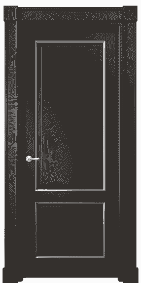 Дверь межкомнатная 6303 БАНС. Цвет Бук антрацит серебро. Материал  Массив бука эмаль с патиной. Коллекция Toscana Plano. Картинка.