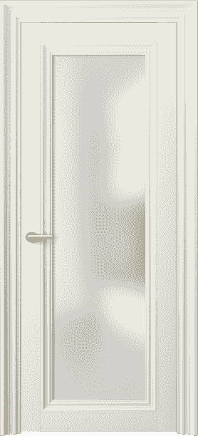 Дверь межкомнатная 2502 ММБ САТ. Цвет Матовый молочно-белый. Материал Гладкая эмаль. Коллекция Centro. Картинка.