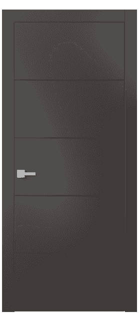 Дверь межкомнатная 8043 МАН . Цвет Матовый антрацит. Материал Гладкая эмаль. Коллекция Linea. Картинка.
