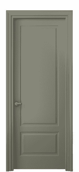 Дверь межкомнатная 8541 МОТ . Цвет Матовый оливковый тёмный. Материал Гладкая эмаль. Коллекция Esse. Картинка.