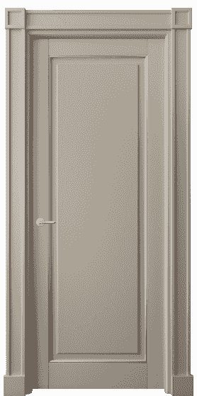 Дверь межкомнатная 6301 ББСКС. Цвет Бук бисквитный с серебром. Материал  Массив бука эмаль с патиной. Коллекция Toscana Plano. Картинка.