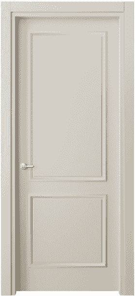Дверь межкомнатная 8121 МОС. Цвет Матовый облачно-серый. Материал Гладкая эмаль. Коллекция Paris. Картинка.