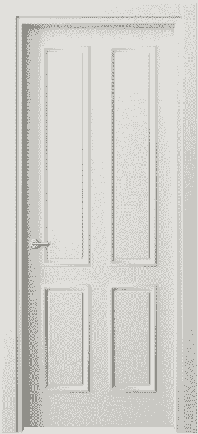 Дверь межкомнатная 8131 МСР . Цвет Матовый серый. Материал Гладкая эмаль. Коллекция Paris. Картинка.