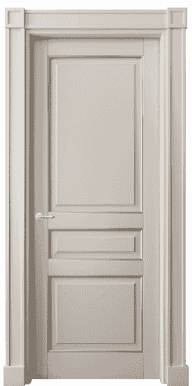 Дверь межкомнатная 6305 БСБЖС. Цвет Бук светло-бежевый серебряный. Материал  Массив бука эмаль с патиной. Коллекция Toscana Plano. Картинка.