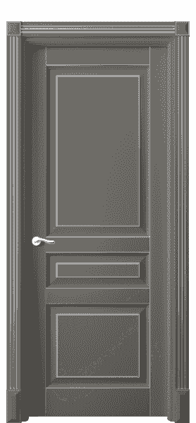 Дверь межкомнатная 0711 БКЛСС. Цвет Бук классический серый серебро. Материал  Массив бука эмаль с патиной. Коллекция Lignum. Картинка.