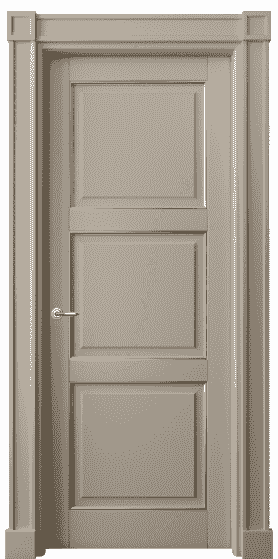 Дверь межкомнатная 6309 ББСКП. Цвет Бук бисквитный с позолотой. Материал  Массив бука эмаль с патиной. Коллекция Toscana Plano. Картинка.