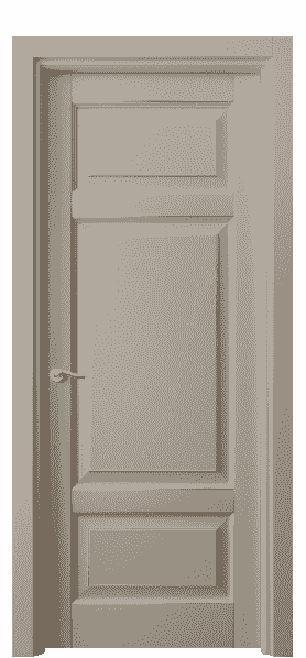Дверь межкомнатная 0721 ББСКП. Цвет Бук бисквитный с позолотой. Материал  Массив бука эмаль с патиной. Коллекция Lignum. Картинка.