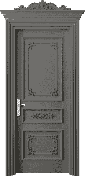 Дверь межкомнатная 6503 БКЛС. Цвет Бук классический серый. Материал Массив бука эмаль. Коллекция Imperial. Картинка.