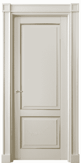Дверь межкомнатная 6303 БОСП. Цвет Бук облачный серый позолота. Материал  Массив бука эмаль с патиной. Коллекция Toscana Plano. Картинка.