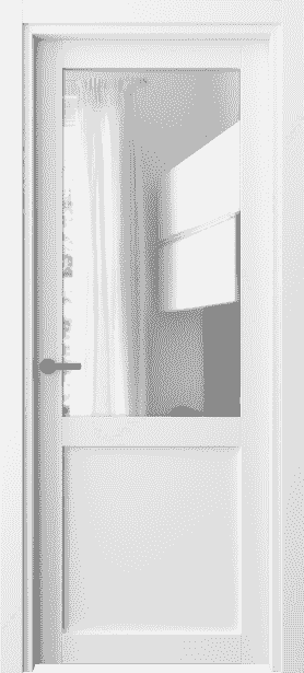 Дверь межкомнатная 2122 БШ ПРОЗ. Цвет Белый шёлк. Материал Ciplex ламинатин. Коллекция Neo. Картинка.